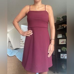 Tie Back Burgundy dress